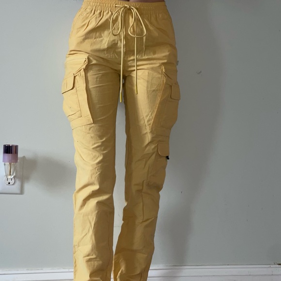 Urban Outfitters Pants - Urban outfitters Standard Cloth yellow cargo pants.